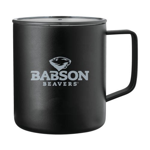  Rover Camp Vacuum Insulated Black Mug 14oz - Primary Mark  Engraved