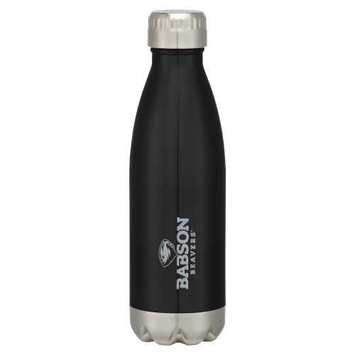  Swig Stainless Steel Black Bottle 16oz - Primary Mark  Engraved
