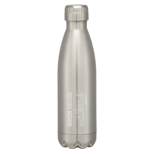  Swig Stainless Steel Silver Bottle 16oz - Babson Skyline Engraved