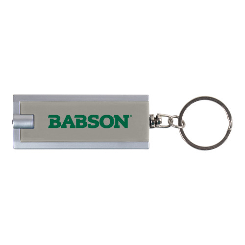  Turbo Silver Flashlight Key Holder - Wordmark