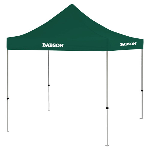  9 ft x 9 ft Dark Green Tent - Wordmark