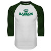 Thumbnail image for  White/Dark Green Raglan Baseball T Shirt