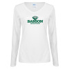 Thumbnail image for  Womens White Long Sleeve V Neck Tee