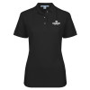 Thumbnail image for  Womens Silk Touch Black Pique Polo