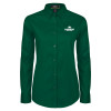 Thumbnail image for  Womens Dark Green Twill Button Down Long Sleeve 