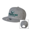 Thumbnail image for  Heather Grey Wool Blend Flat Bill Snapback Hat