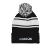 Thumbnail image for  Black/White Two Tone Knit Pom Beanie w/Cuff