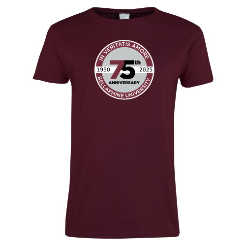  Womens Maroon Short Sleeve Tee - BLM 75 Anniversary
