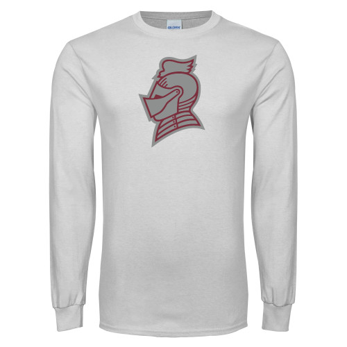  White Long Sleeve T Shirt - Knight Head