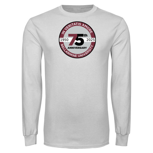  White Long Sleeve T Shirt - BLM 75 Anniversary