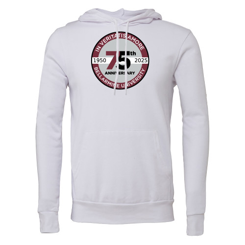  Bella + Canvas White Fleece Hood - BLM 75 Anniversary