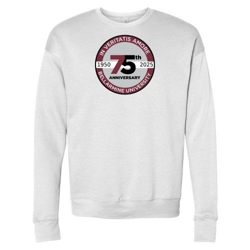  Bella + Canvas White Fleece Crew - BLM 75 Anniversary