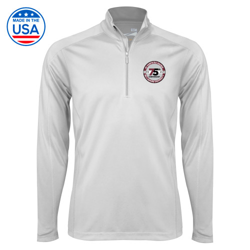  Syntrel White Interlock 1/4 Zip - BLM 75 Anniversary
