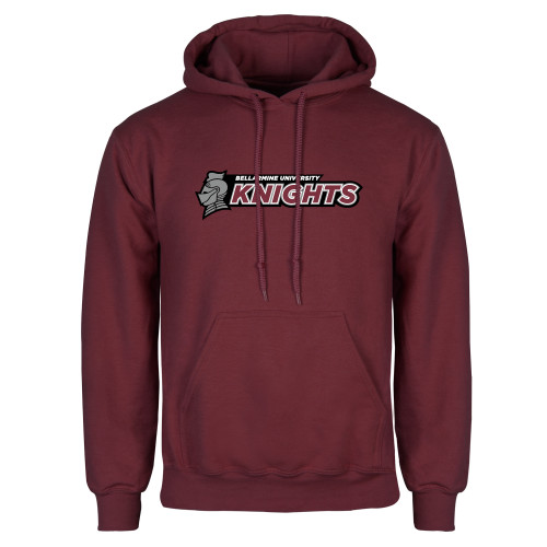  Maroon Fleece Hoodie - Official Logo Flat