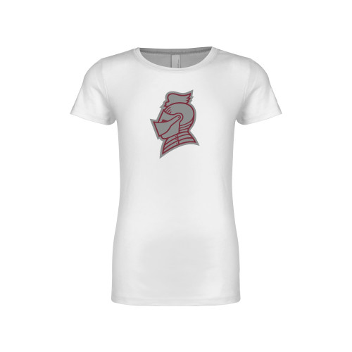  Next Level Girls White Fashion Fit T Shirt - Knight Head