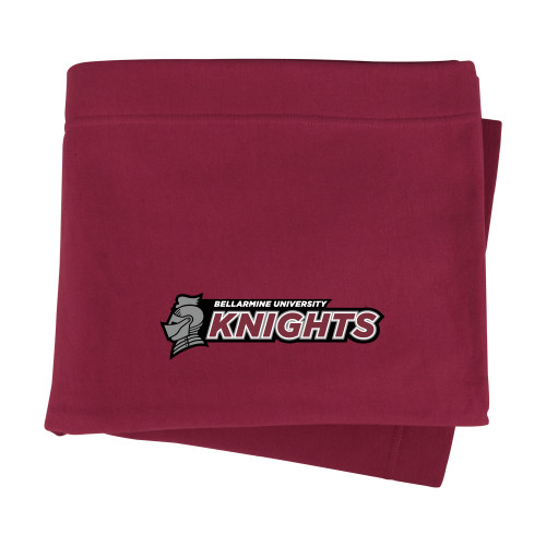  Maroon Sweatshirt Blanket - Official Logo Flat