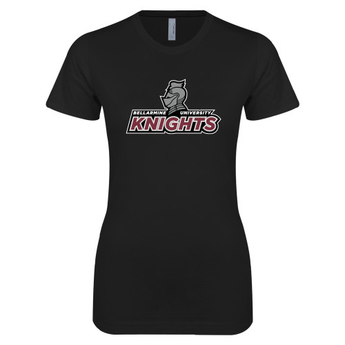  Next Level Womens Black Boyfriend Tee - Official Logo