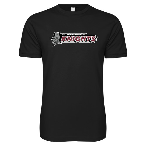  Next Level Black SoftStyle T Shirt - Official Logo Flat