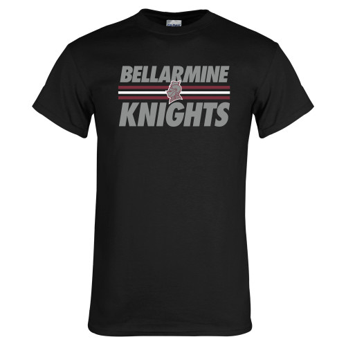  Black T Shirt - Bellarmine Knights Stripes