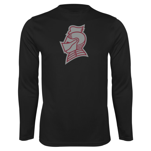  Black Performance Long Sleeve Shirt - Knight Head