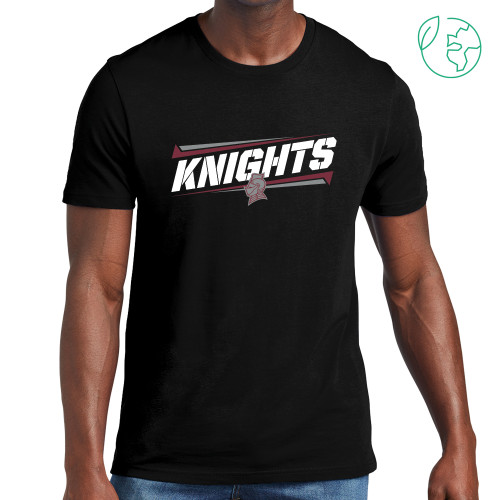 Allmade Black Organic Cotton Tee - Slanted Knights w/ Logo