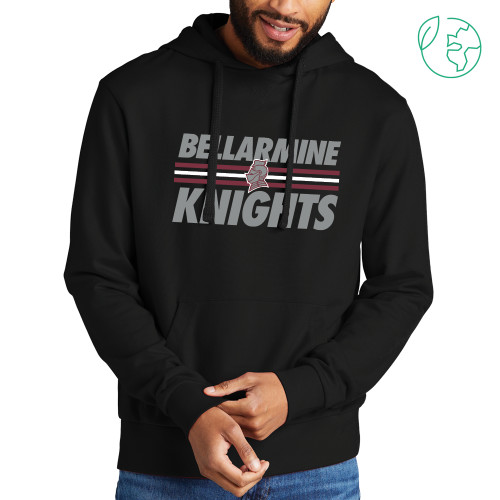  Alllmade Black Organic French Terry Pullover Hoodie - Bellarmine Knights Stripes