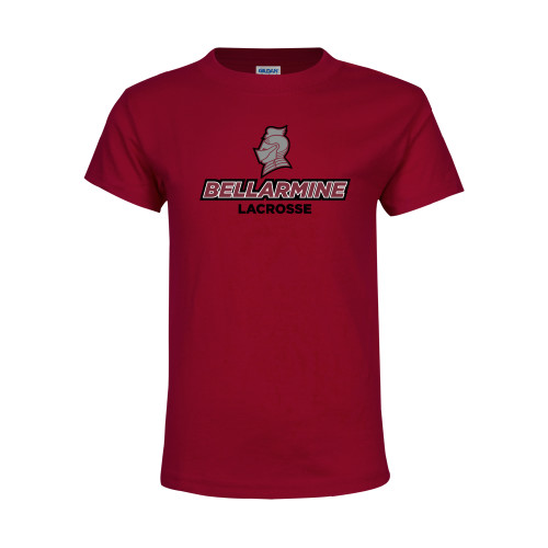  Youth Maroon T Shirt - Lacrosse
