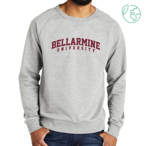  Allmade Light Grey Organic French Terry Crewneck Sweatshirt - Arched Bellarmine University