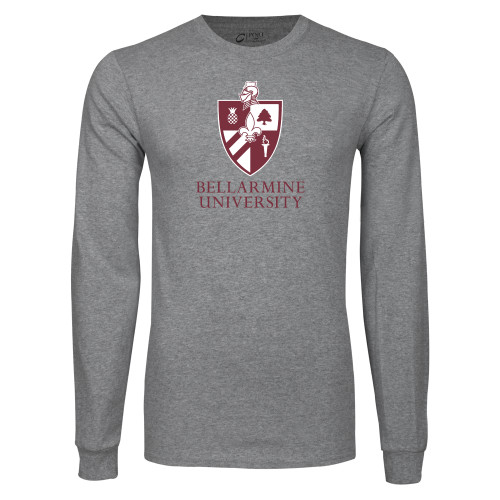  Grey Long Sleeve T Shirt - Bellarmine University Logo