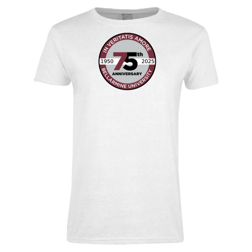  Womens White Short Sleeve Tee - BLM 75 Anniversary