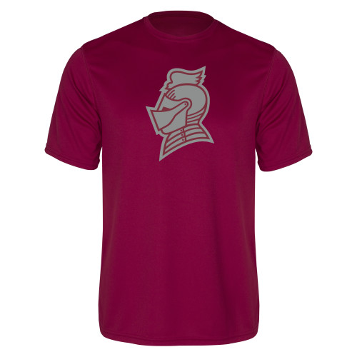  Maroon Performance Tee - Knight Head