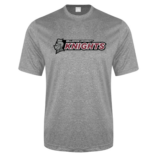  Grey Heather Performance Contender Tee - Official Logo Flat