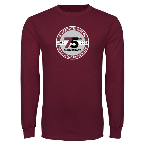  Maroon Long Sleeve T Shirt - BLM 75 Anniversary