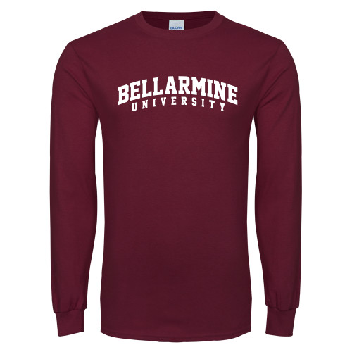  Maroon Long Sleeve T-Shirt - Arched Bellarmine University