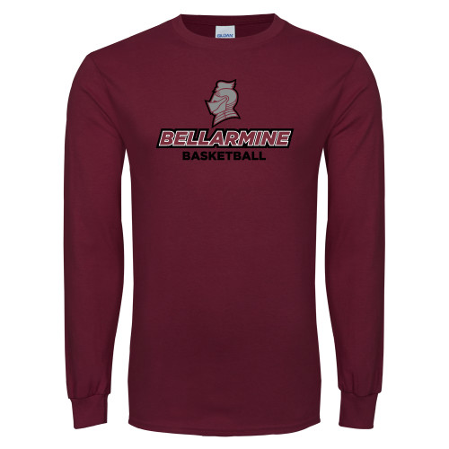  Maroon Long Sleeve T-Shirt - Basketball