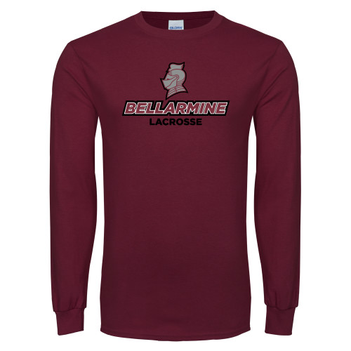  Maroon Long Sleeve T-Shirt - Lacrosse