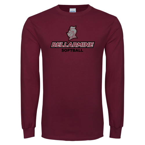  Maroon Long Sleeve T-Shirt - Softball
