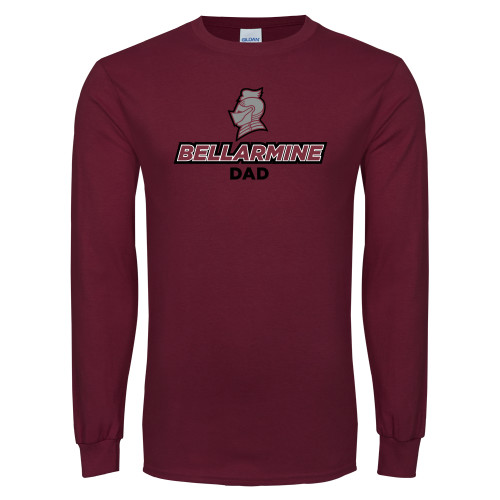  Maroon Long Sleeve T-Shirt - Dad