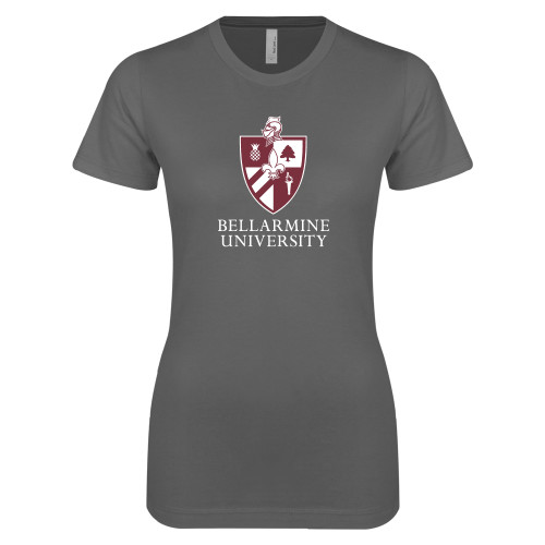  Next Level Womens Charcoal Boyfriend Tee - Bellarmine University Logo