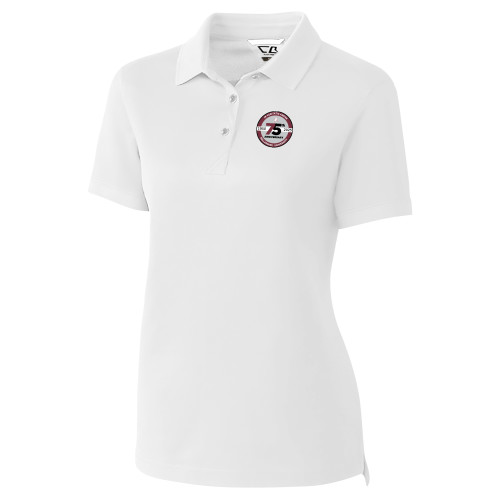  C&B Womens White Advantage Polo - BLM 75 Anniversary