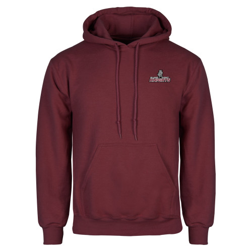  Maroon Fleece Hoodie - Official Logo