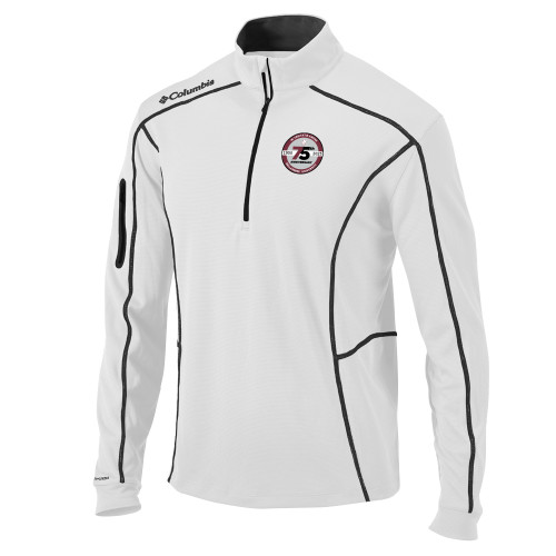  Columbia White Omni Wick Shotgun 1/4 Zip - BLM 75 Anniversary