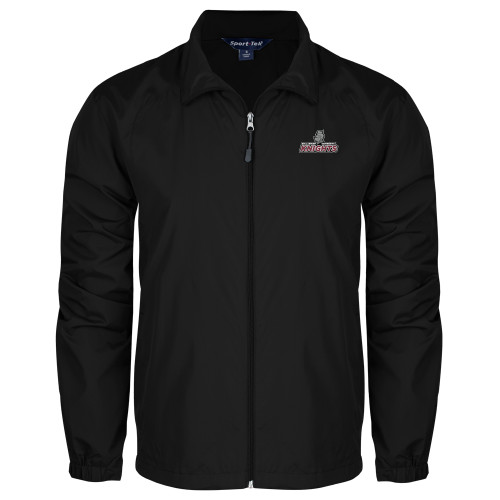  Black Full Zip Wind Jacket - Official Logo
