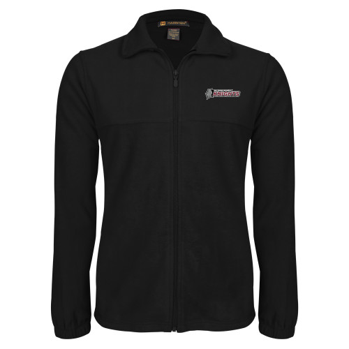  Black Fleece Full Zip Jacket - Official Logo Flat