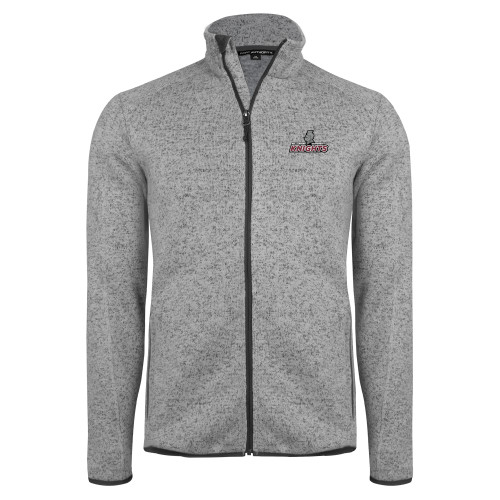 Main Image for  Grey Heather Sweater Fleece Jacket