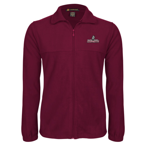  Maroon Fleece Full Zip Jacket - Official Logo