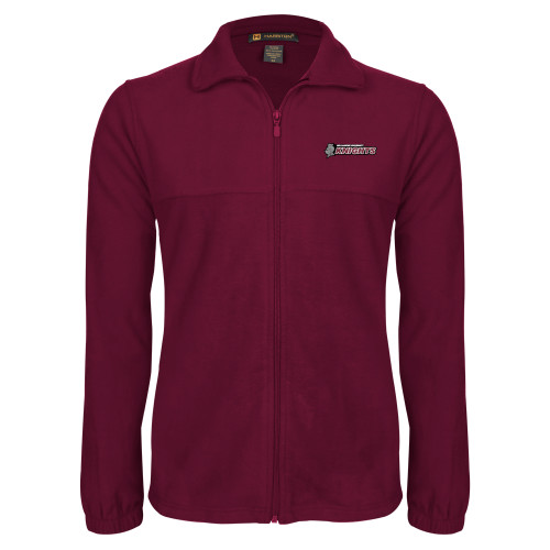  Maroon Fleece Full Zip Jacket - Official Logo Flat