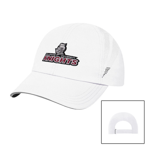  Womens White Performance Cap - Official Logo