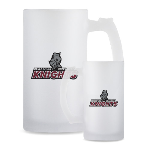  Full Color Decorative Frosted Glass Mug 16oz - Official Logo