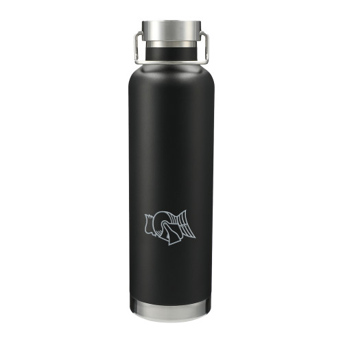  Thor Copper Vacuum Insulated Black Bottle 32oz - Knight Head Engraved